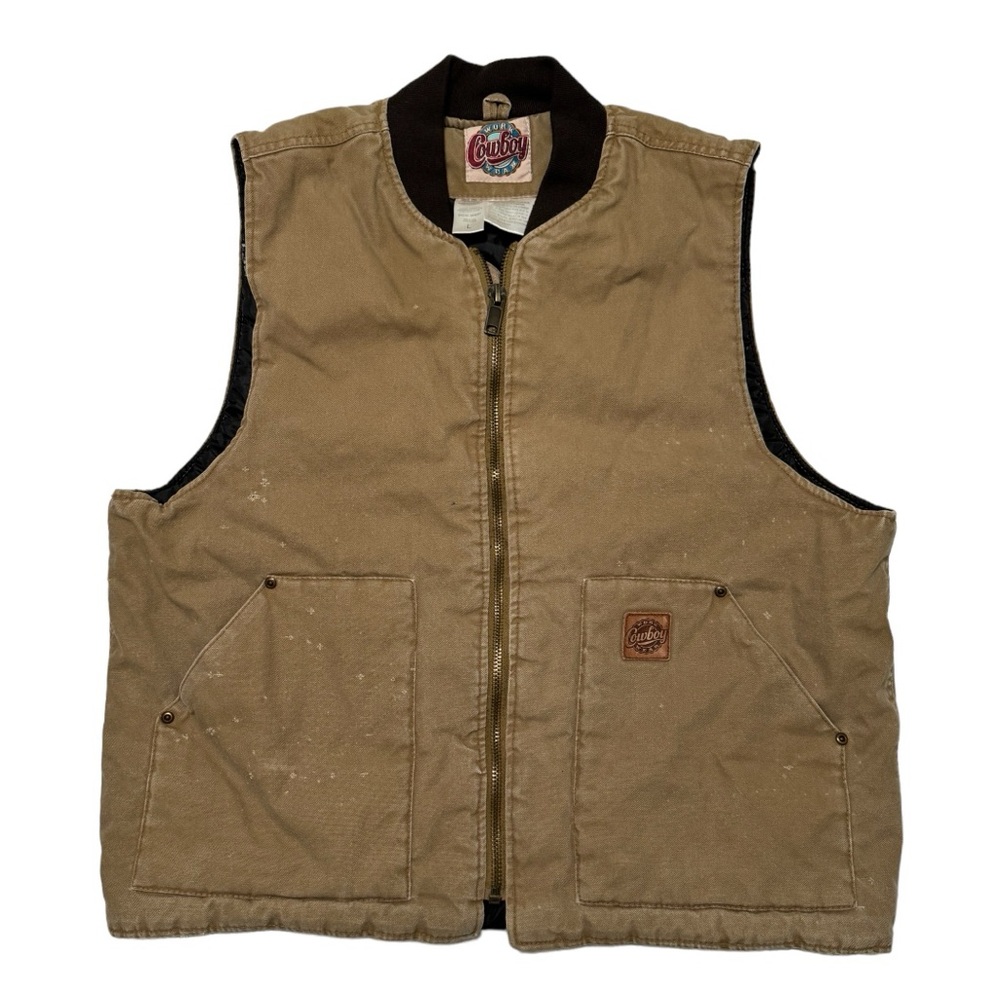 Vintage 90’s Distressed Work Vest